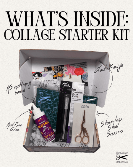 Collage Art Kit Collage Artist How To Make Collage Art Collage Art Starter Kit