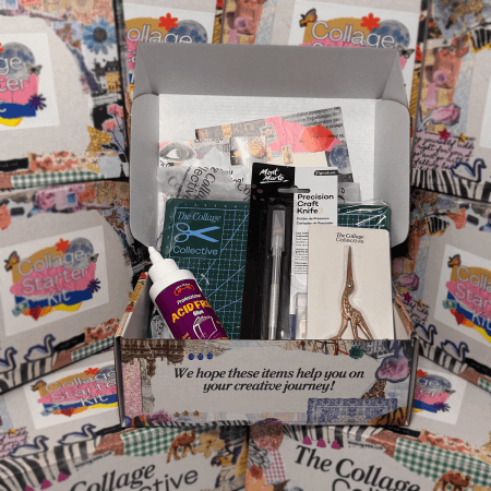 Collage Art Kit Collage Artist How To Make Collage Art Collage Art Starter Kit