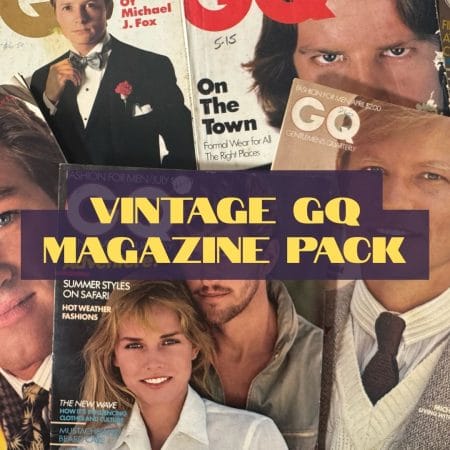 Vintage GQ Magazine Pack (1980s–1990s): Retro Men’s Fashion & Editorial Bundle